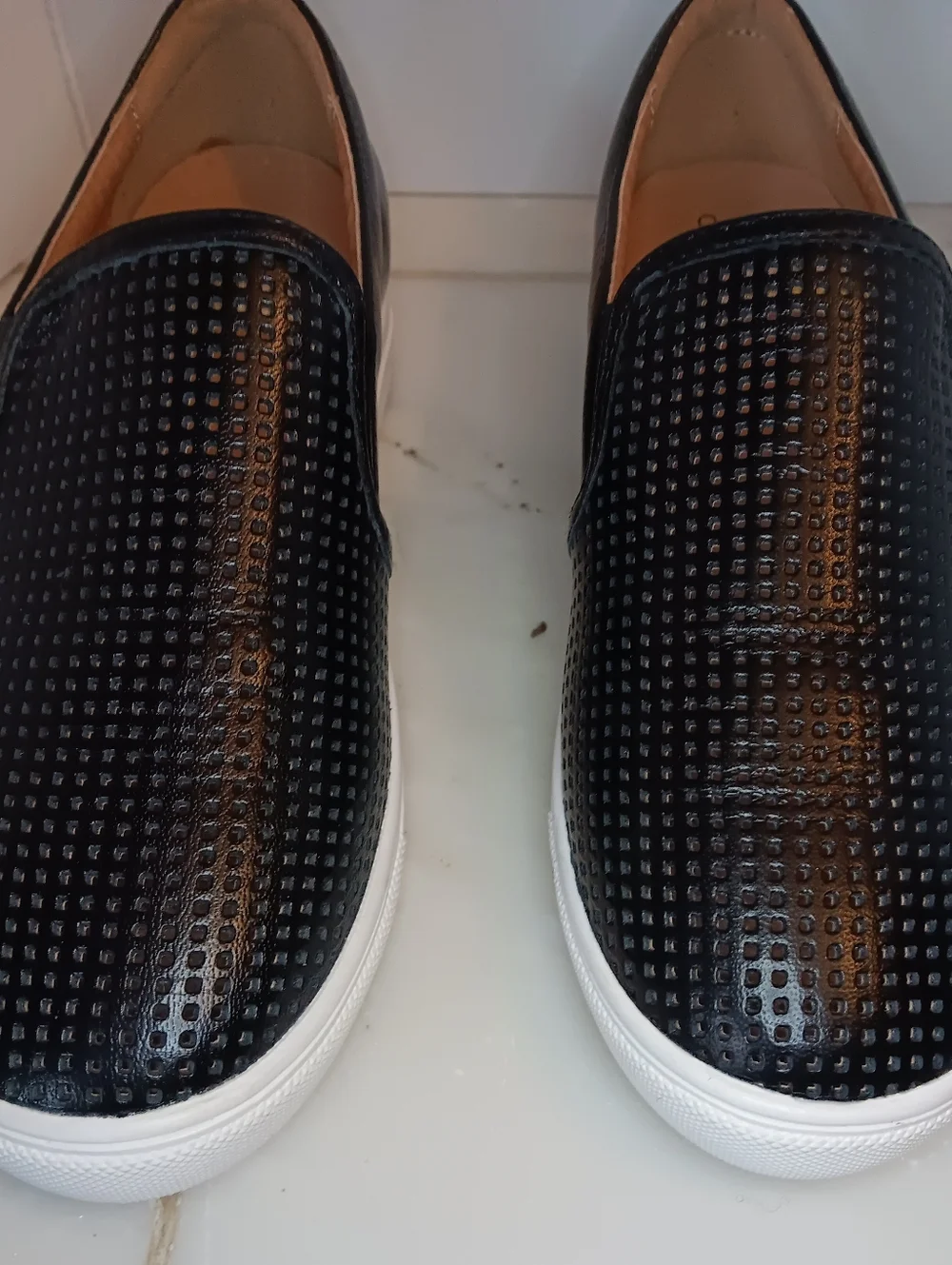 Caslon Slip-On Perforated Leather Sneakers - Picture 3 of 7